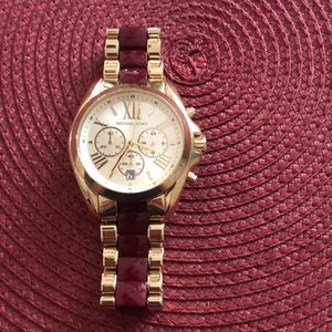 Michael Kors two tone (gold-red)original watch